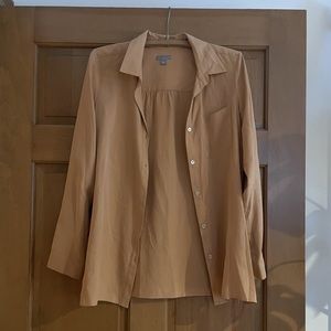 J. Jill 100% silk button up long sleeve